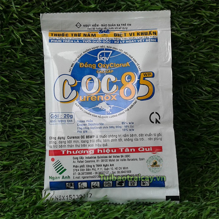 Thuốc trừ nấm, diệt khuẩn CoC 85 hiệu quả cho cây gói 20g - T24