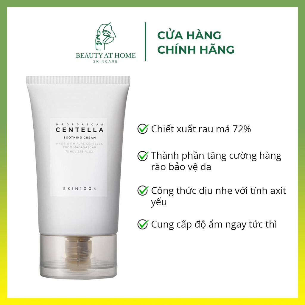 Kem dưỡng giảm mụn rau má skin 1004 giúp phục hồi da công thức dịu nhẹ tăng cường bảo vệ da – Beauty at home