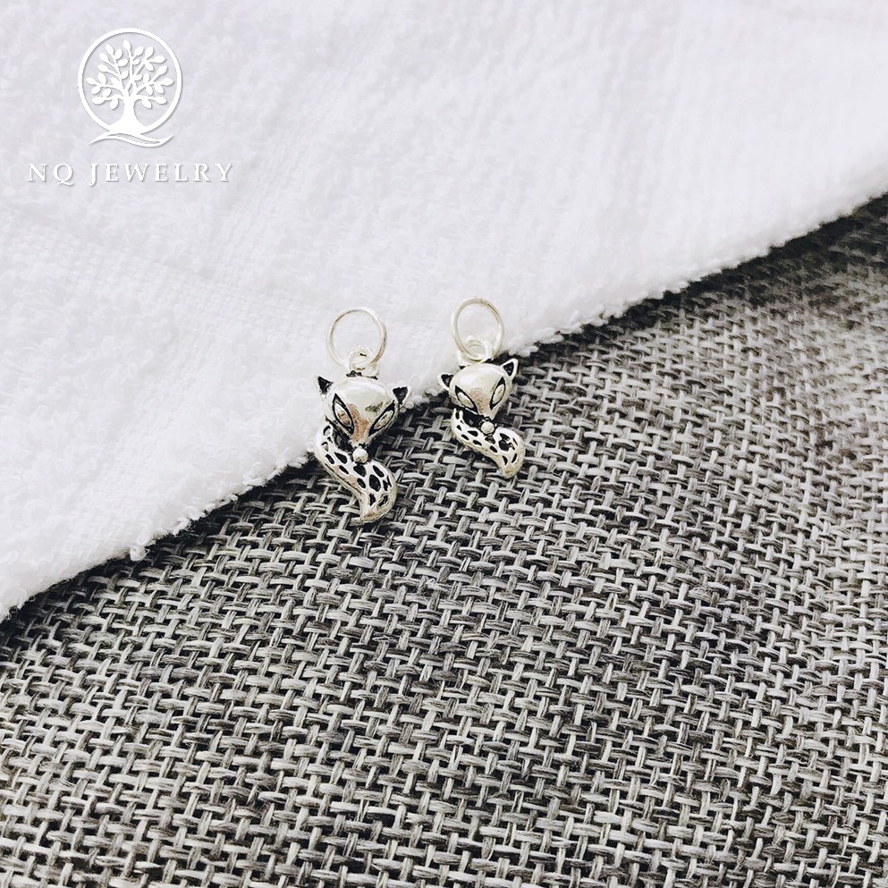 Charm bạc hình hồ ly treo - NQ Jewelry