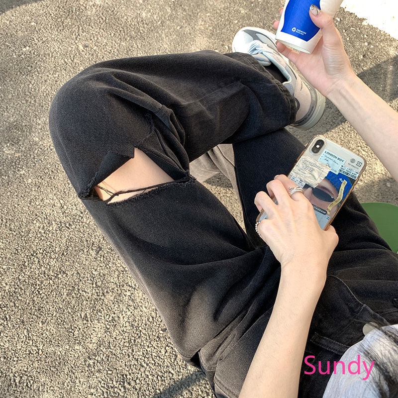 Quần dài ống rộng phong cách Hàn Quốc thời trang dành cho nữ