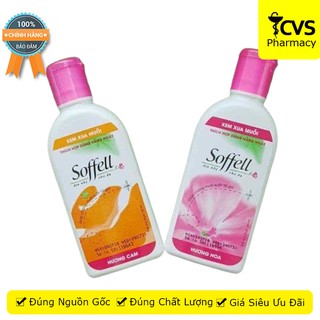 Kem Xua Muỗi Soffell 60ml (Hương hoa, Hương cam) Kem Chống Muỗi hương dịu nhẹ, không nhờn rít - cvspharmacy