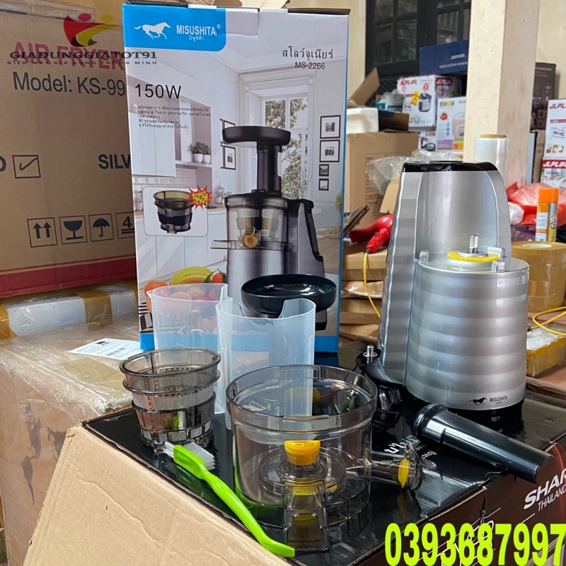 ☘️MÁY ÉP CHẬM MISUSHITA 2266 VỚI 2 LẦN LỌC TRIỆT ĐỂ, LƯỢNG NƯỚC ÉP ĐƯỢC NHIỀU TỐT CHO SỨC KHOẺ