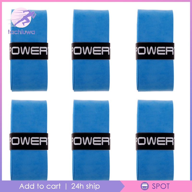 Set 6 Băng Quấn Cán Vợt Cầu Lông / Tennis Màu Đen