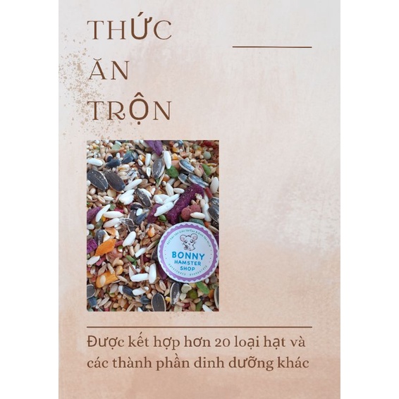 Thức ăn hạt cao cấp 500g dành cho hamster