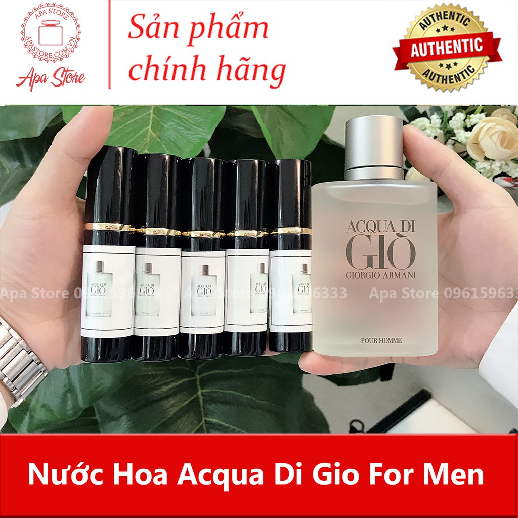 [Mã SKAMA8 giảm 8% đơn 300K] Nước Hoa Acqua Di Gio Nam Chai 10ml | BigBuy360 - bigbuy360.vn