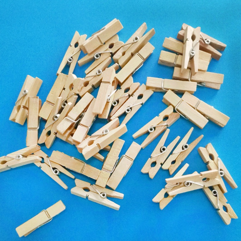 Kẹp gỗ treo ảnh mini trang trí bàn học, phòng ngủ chắc chắn chất lượng tiện dụng GALA HOME
