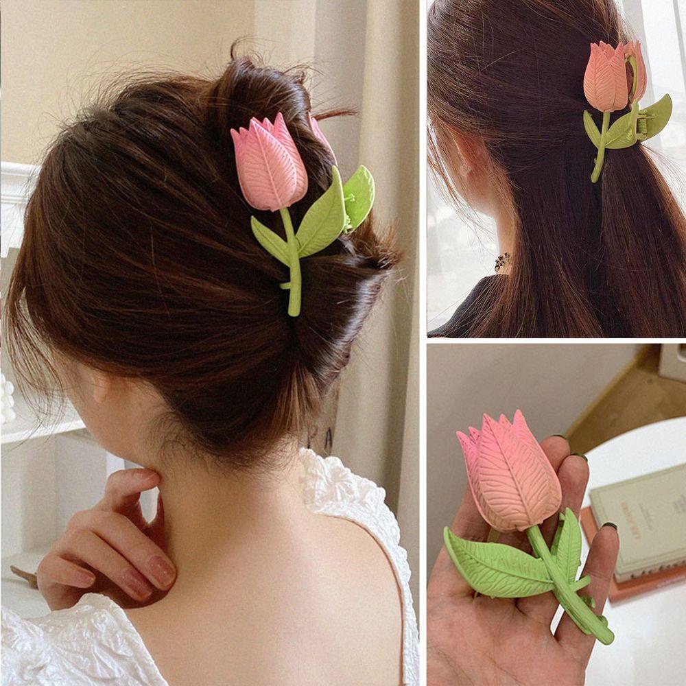 Kẹp Tóc Hoa Tulip Cho Nữ