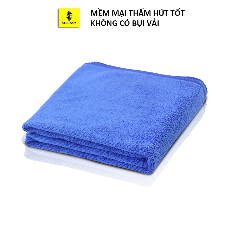 Khăn lông chuyên dụng lau, rửa xe SOEASY siêu mềm, thấm hút tốt, không đổ lông RX10