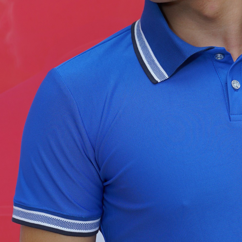 Áo thun nam POLO thêu chữ Champion cotton lạnh sang trọng xanh- Glory A30521XA | BigBuy360 - bigbuy360.vn
