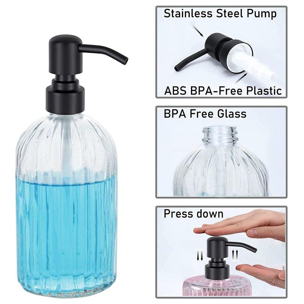 Bình Đựng Xà Phòng Dạng Nhấn Bằng Thép Không Gỉ Bền Bỉ Dành Cho Nhà Bếp