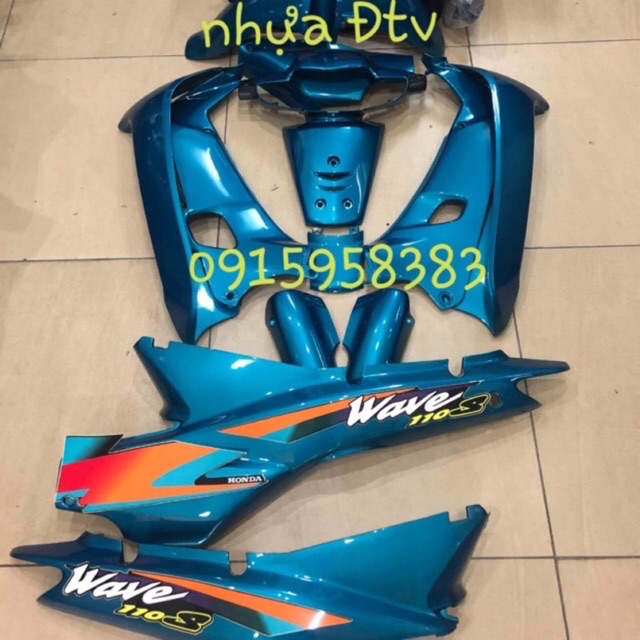 Dàn áo wave xanh ngọc - wave zx - wave thái xanh ngọc