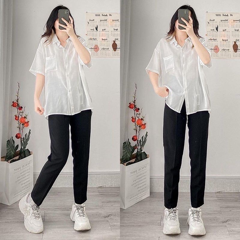 Quần Baggy Công Sở, Quần Học Sinh cạp cao Thoitrangmoon