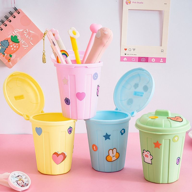 Ống Cắm Bút/Thùng Rác Mini [GIÁ TỐT] Để Bàn Màu Pastel Dễ Thương BiTi TR382