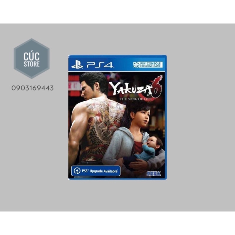 Đĩa chơi game PS4: Yakuza 6