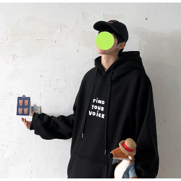 Áo Hoodie Nỉ Tay Dài Dáng Rộng In Chữ Thời Trang Hàn Quốc Dành Cho Cặp Đôi Size M-8XL