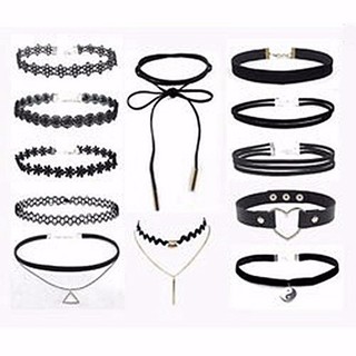 Bộ dây đeo cổ tay tatoo choker 12 mẫu chuyên sỉ