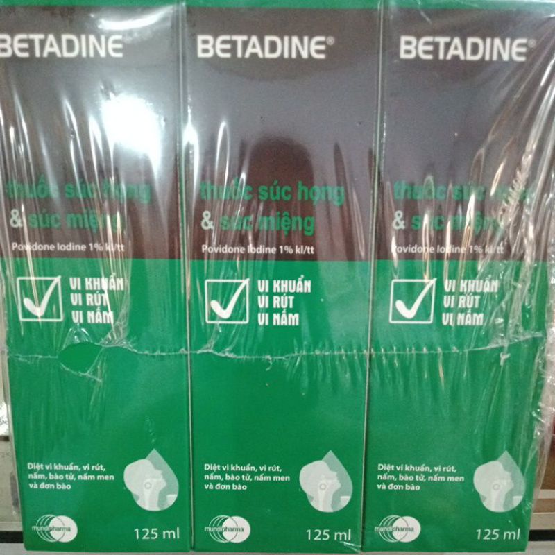 Nước súc miệng Betadine125ml
