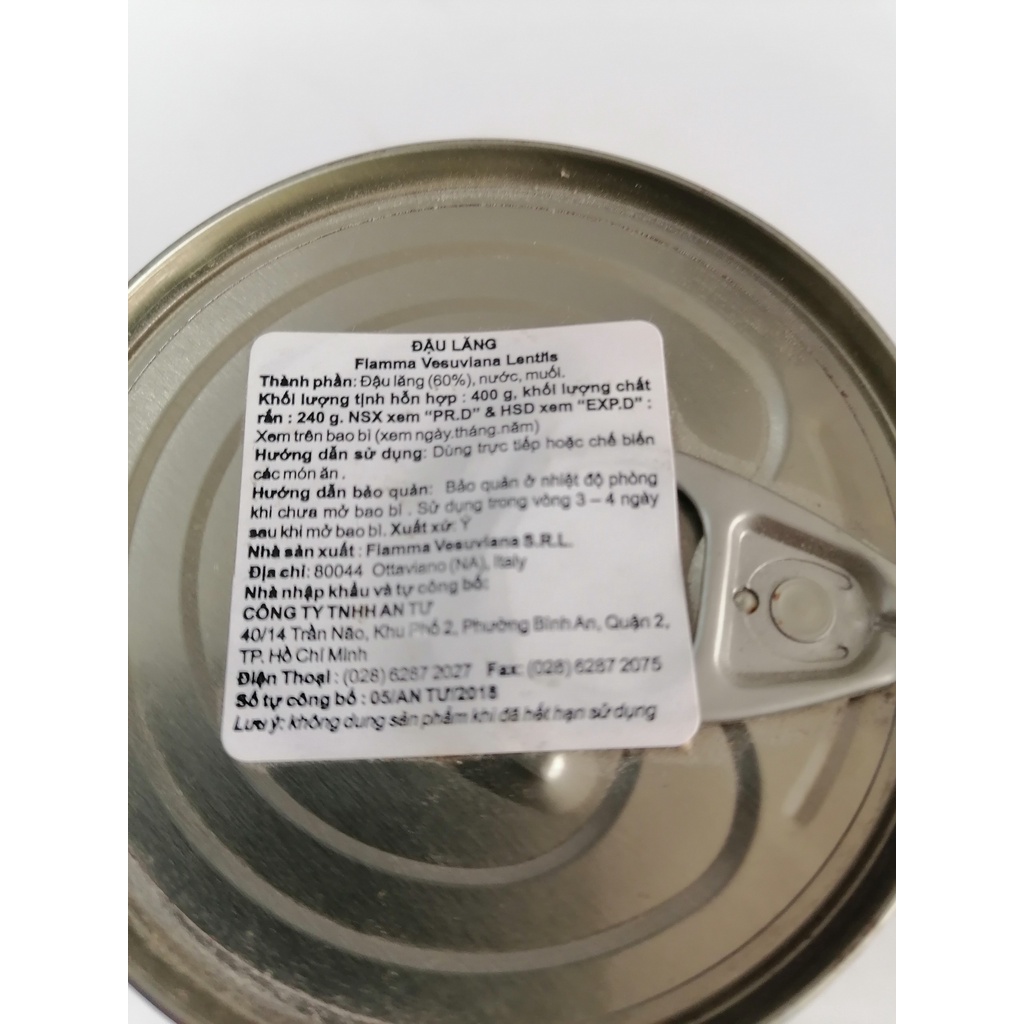 [400g] ĐẬU LĂNG [Italia] FIAMMA Lentils (halal) (atu-hk)