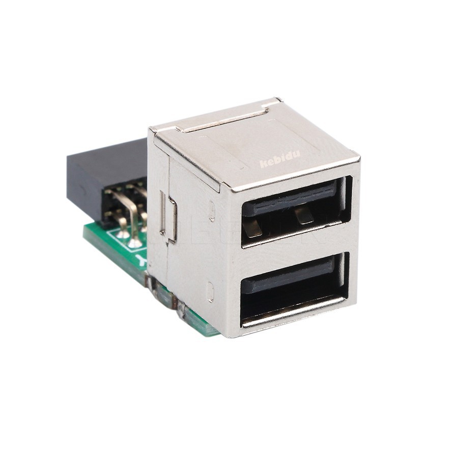 Hub chuyển đổi USB 2.0 9PIN sang 2 USB female