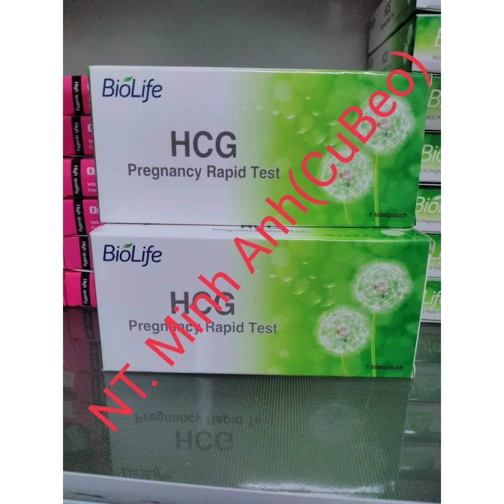 Que thử thai HCG- HÀNG CHÍNH HÃNG- bản 4mm, chính xác 99,9%