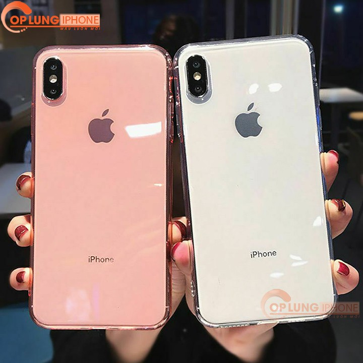 Ốp iphone - Ốp lưng trong suốt siêu dày viền mờ 6s/6plus/6splus/7/8/7plus/8plus/x/xs/xsmax/11/11promax