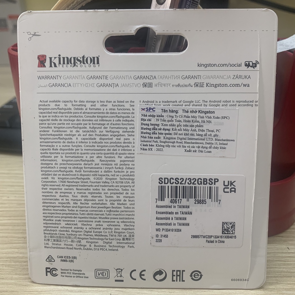 Thẻ nhớ MicroSD Kingston 32Gb/ 64Gb/ 128Gb cho điện thoại, máy tính, camera Hàng chính hãng bảo hành 5 năm