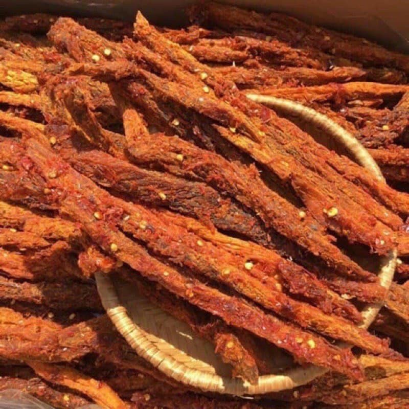 Khô bò que Hồng Ngự  loại 1 TRAMSHOP1993 cay đậm vị ngon túi 1kg