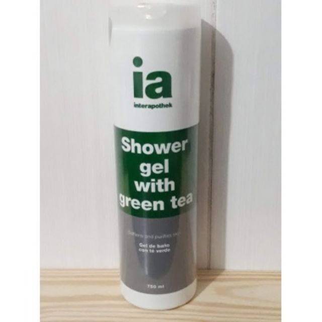 Gel tắm trà xanh dưỡng ẩm IA Interapothek Shower Gel With Green Tea