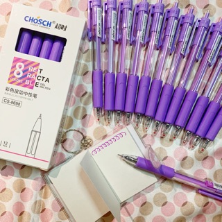 BÚT GEL CHOSCH RETRACTABLE 0.5 TÍM (CS-8698)