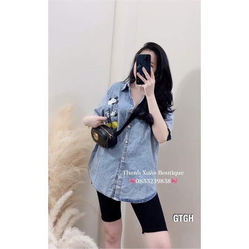 Áo sơ mi bò demi micky dành cho nữ