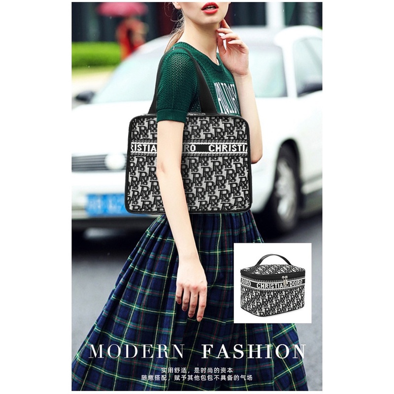 Túi đựng mỹ phẩm phong cách Hàn Quốc tiện dụng