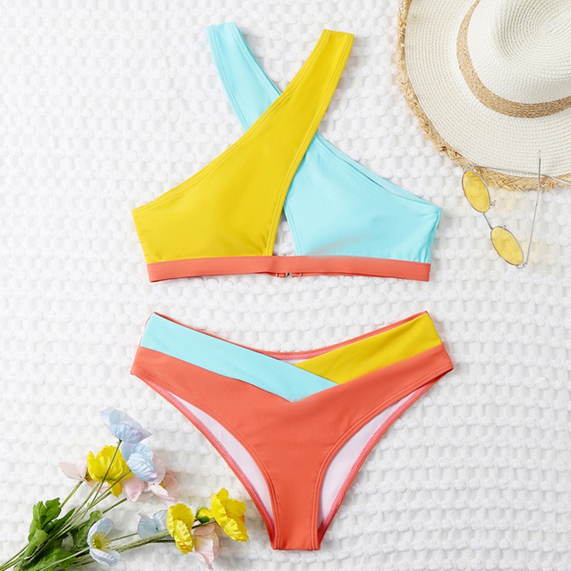 Bộ Đồ Bơi Bikini Lưng Cao Nâng Ngực Thiết Kế Quyến Rũ