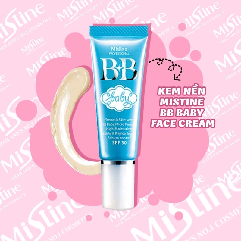 Kem nền Mistine BB Baby Face Cream Sản Xuất Korea