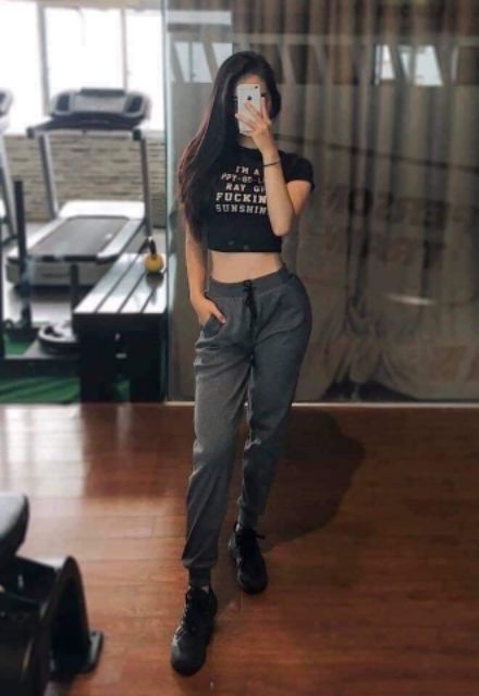 Quần Jogger len tăm chất dày dặn