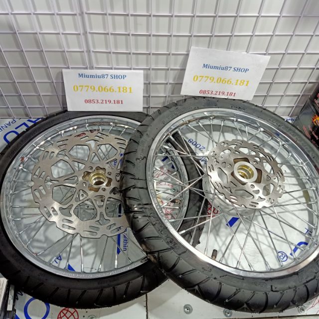 BÁNH CĂM SATRIA RAIDER FULL VÕ RUỘT THÁI LAN ĐÙM SƠN HOẶC MA CROM KÈM 2 ĐĨA ĐÃ RÚT CĂM VÔ VỎ RUỘT GẮN VỪA NHƯ ZIN
