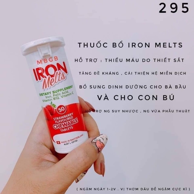Viên ngậm sắt iron melts