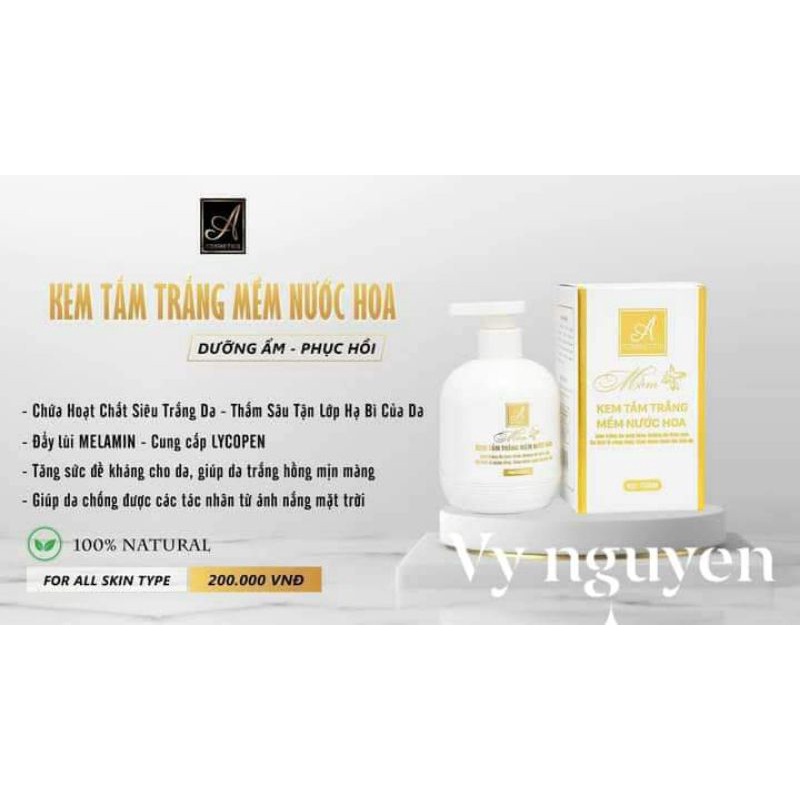 Kem Tắm Trắng Mềm Nước Hoa Acosmetics Chính Hãng