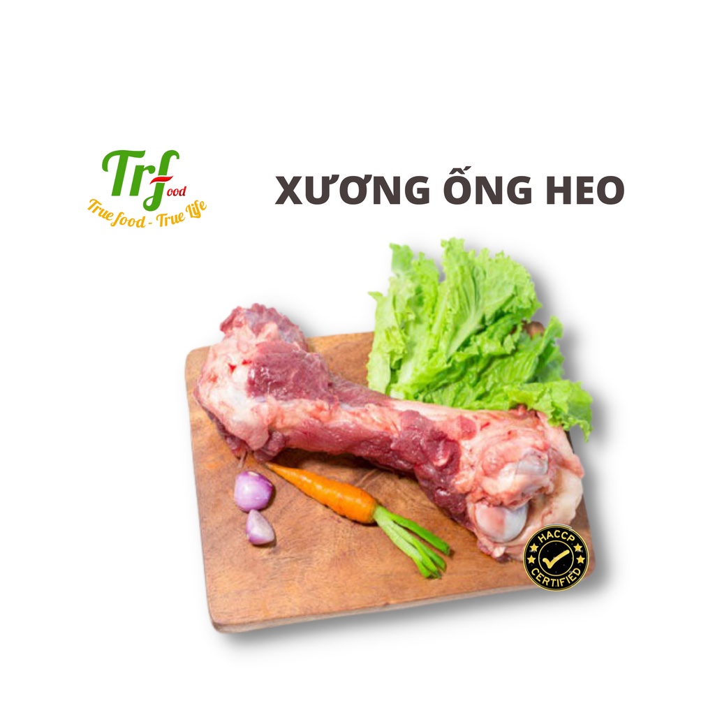 Xương ống heo Truefood nhập khẩu 500g dùng để ninh lấy đước dùng, nấu nước lẩu, nấu canh ngọt nước [HN ship hỏa tốc]