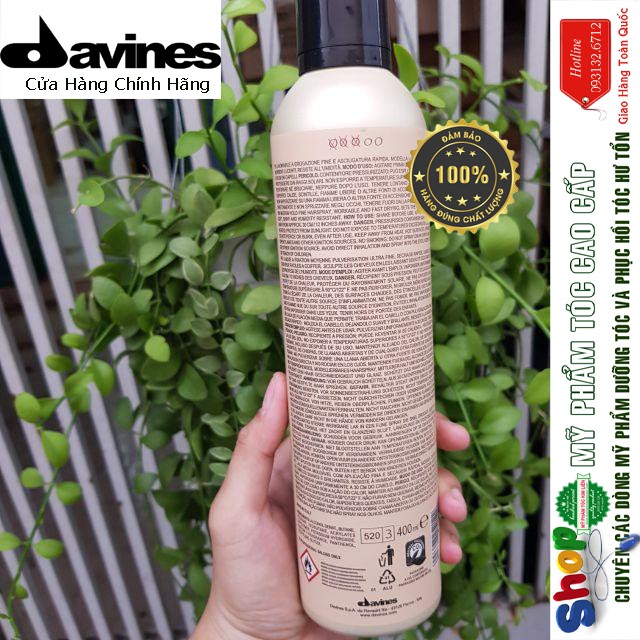 [Davines-Italia] Gôm xịt giữ nếp trung bình Medium Hairspray Davines 400ml