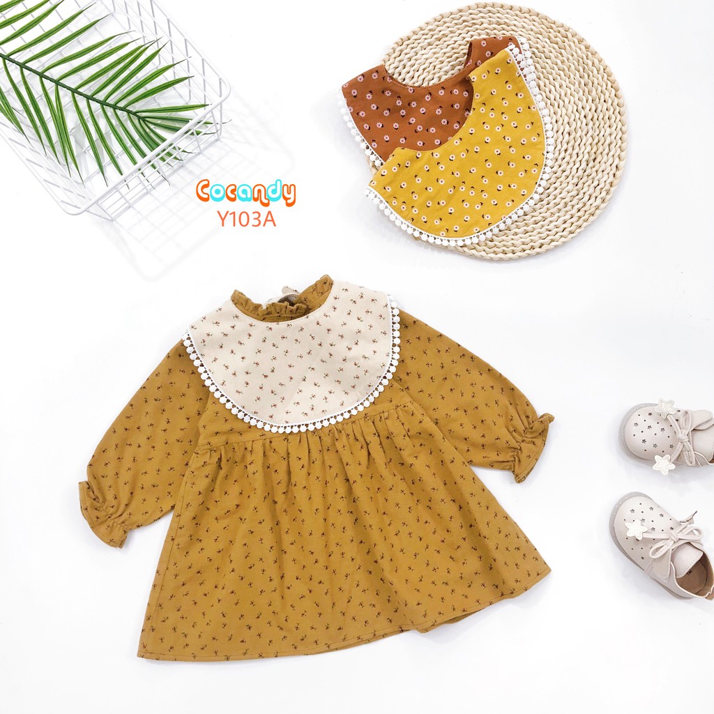 Váy babydoll họa tiết hoa nhí cho bé của COCANDY mã G618