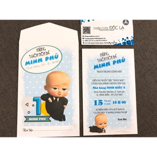 Thiệp Thôi nôi, Sinh nhật, Đầy tháng Baby Boss 2
