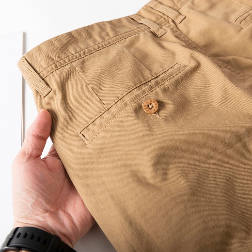 quần kaki nam OWEN chuẩn hãng màu vàng, chất kaki cotton cao cấp, co giãn, form đứng dáng ôm nhẹ trẻ trung, năng động