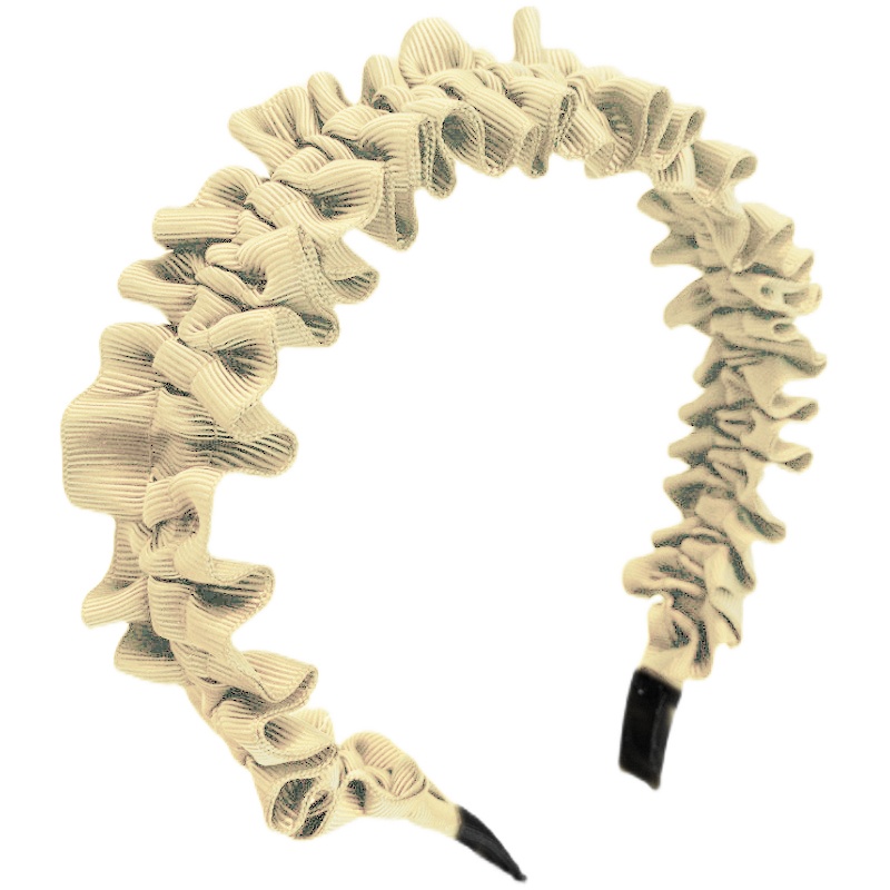 Băng Đô Vải Ren Xếp Ly Thời Trang Hàn Quốc Cho Nữ