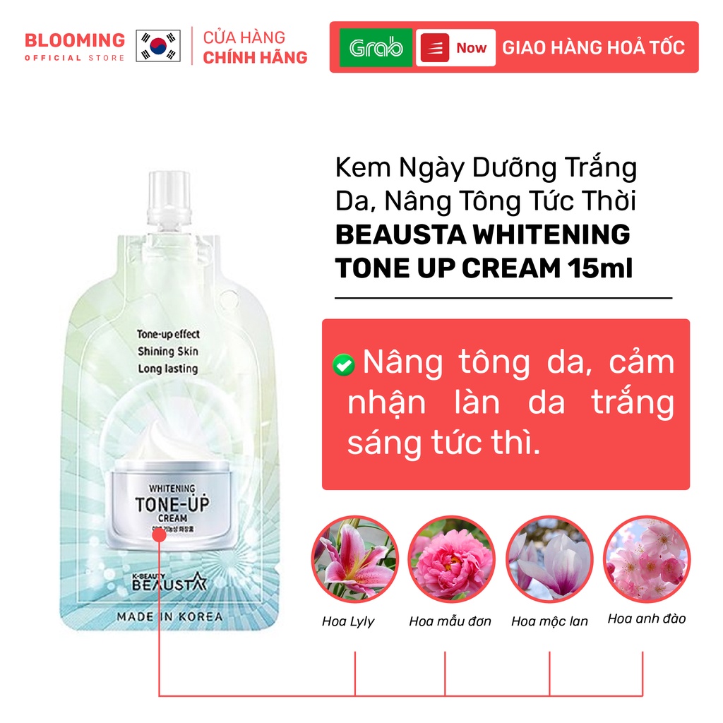 Kem Dưỡng Trắng Nâng Tone Da BEAUSTA WHITENING TONE UP CREAM 15ml