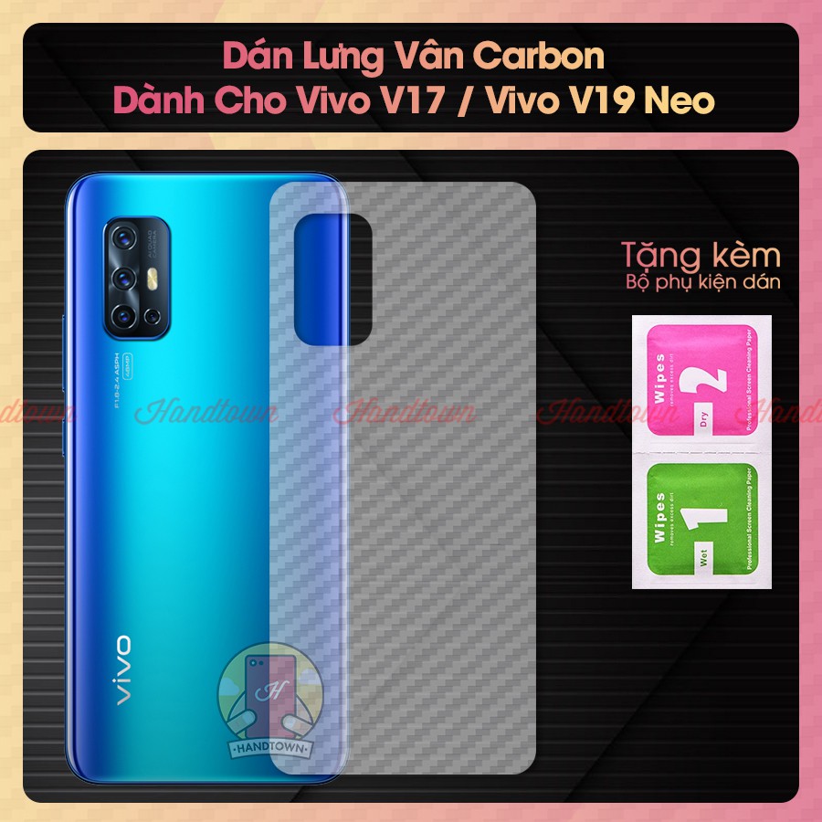 Miếng dán lưng cacbon Vivo V17 / V19 Neo