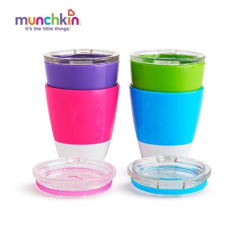 BỘ 2 CỐC UỐNG NƯỚC CÓ NẮP MUNCHKIN