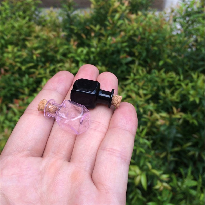 [Còn Hàng] Lọ Thủy Tinh Màu Hình Chữ Nhật Mini Dễ Thương Với Nút Bần Nhỏ Xinh Làm Quà Tặng Nhỏ [Giao Hàng Nhanh]