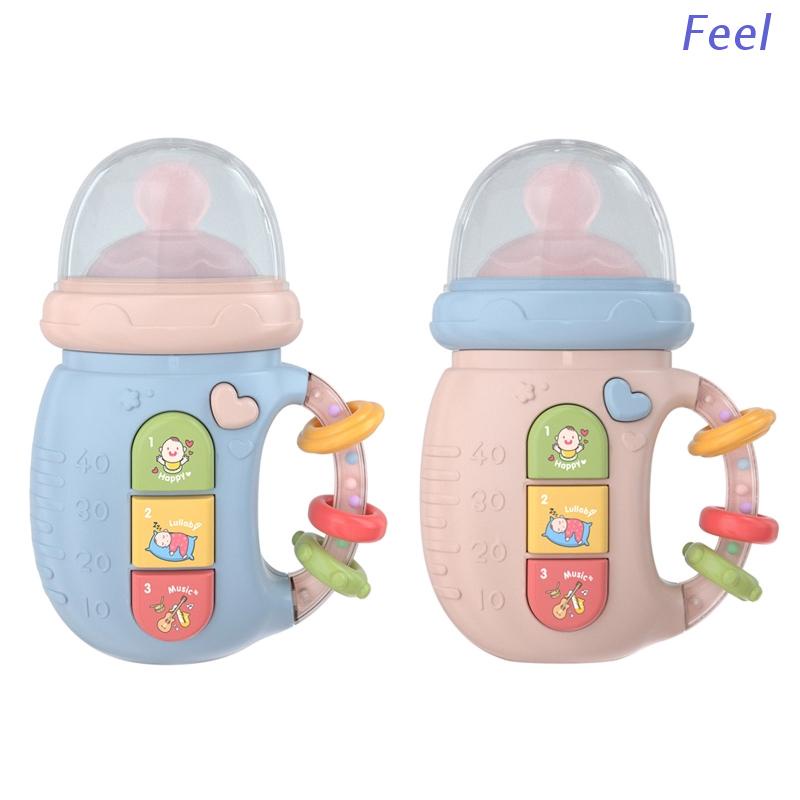 Điện Thoại Đồ Chơi Hình Bình Sữa Phát Nhạc Cho Bé 3M+