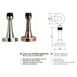 Chặn cửa vickini 45893.001 trắng