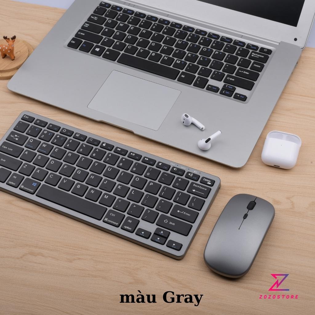 Bàn phím không dây hai chế độ Bluetooth và 2.4G dùng cho các loại máy tính điện thoại và máy tính bảng,pin trâu